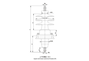 铝法兰硅橡胶套管12~36kV/315~630A