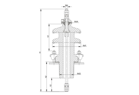 EN欧标套管尺寸表12~36kV /250~630A套管